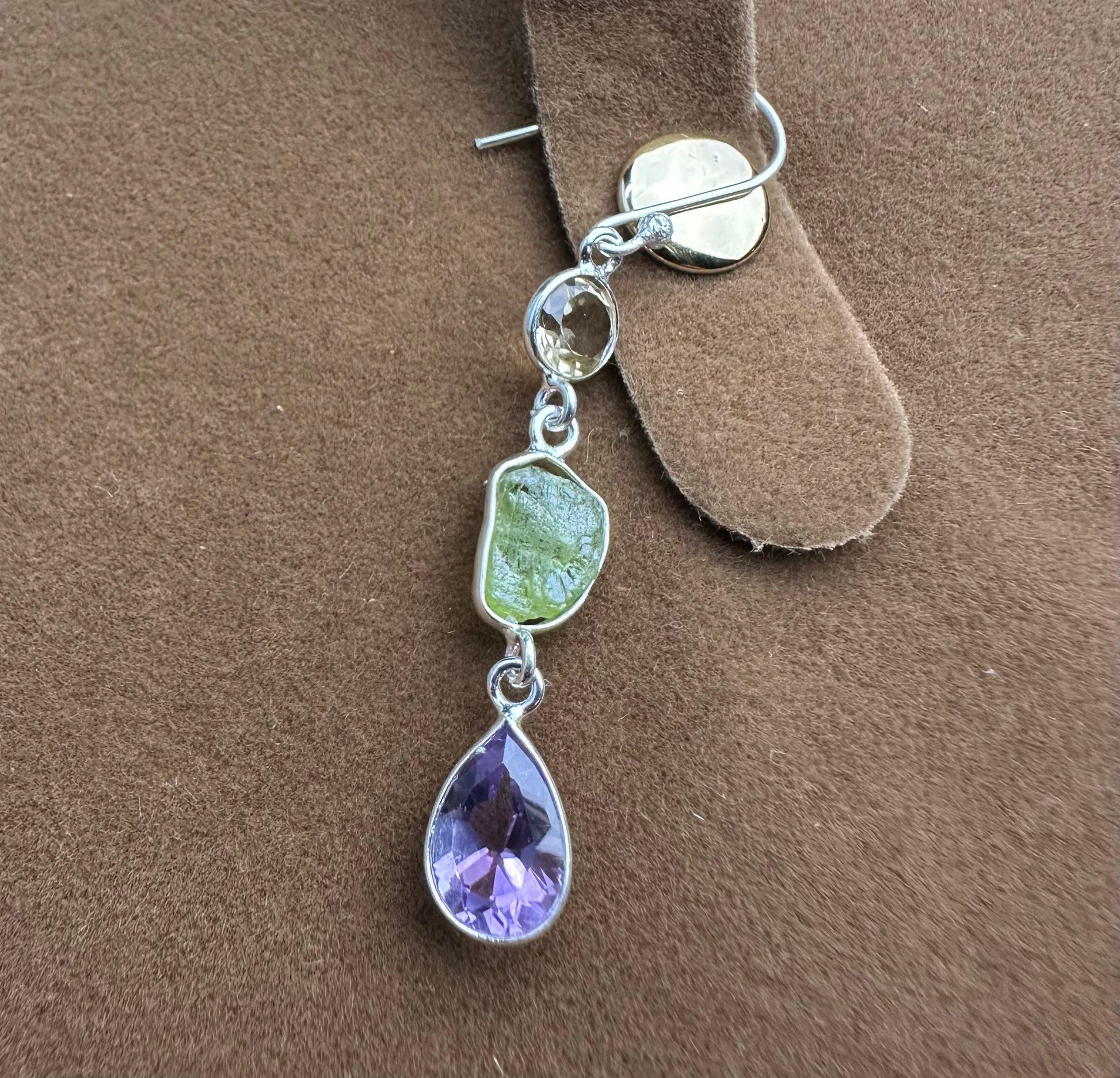Multi-stone Dangle Earring
