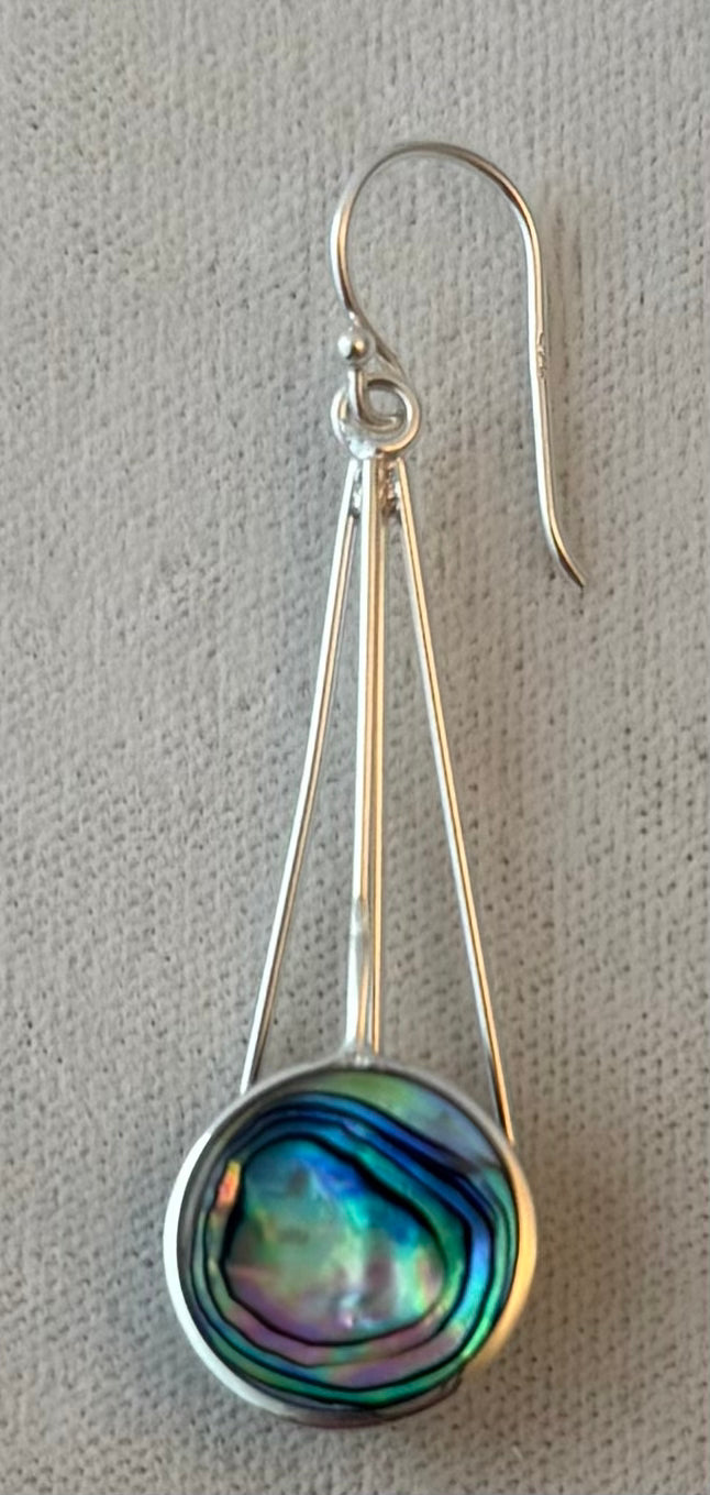Abalone Sterling silver earring