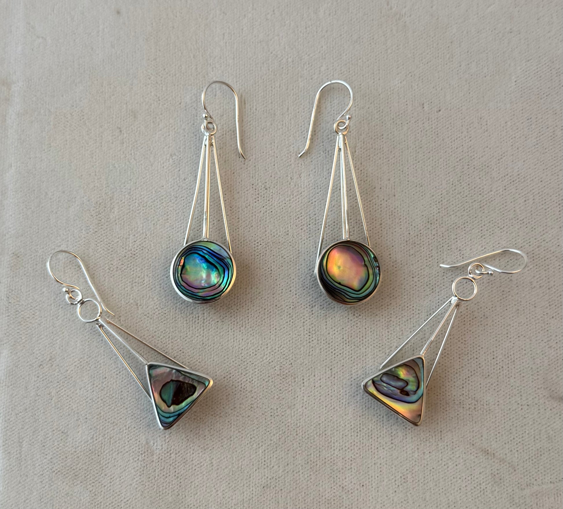 Abalone Sterling silver earring