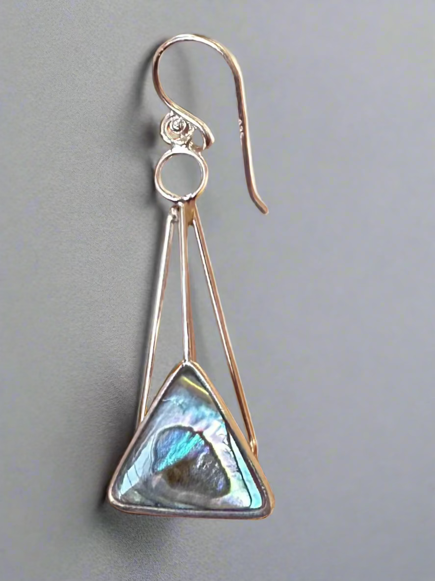 Abalone Sterling silver earring