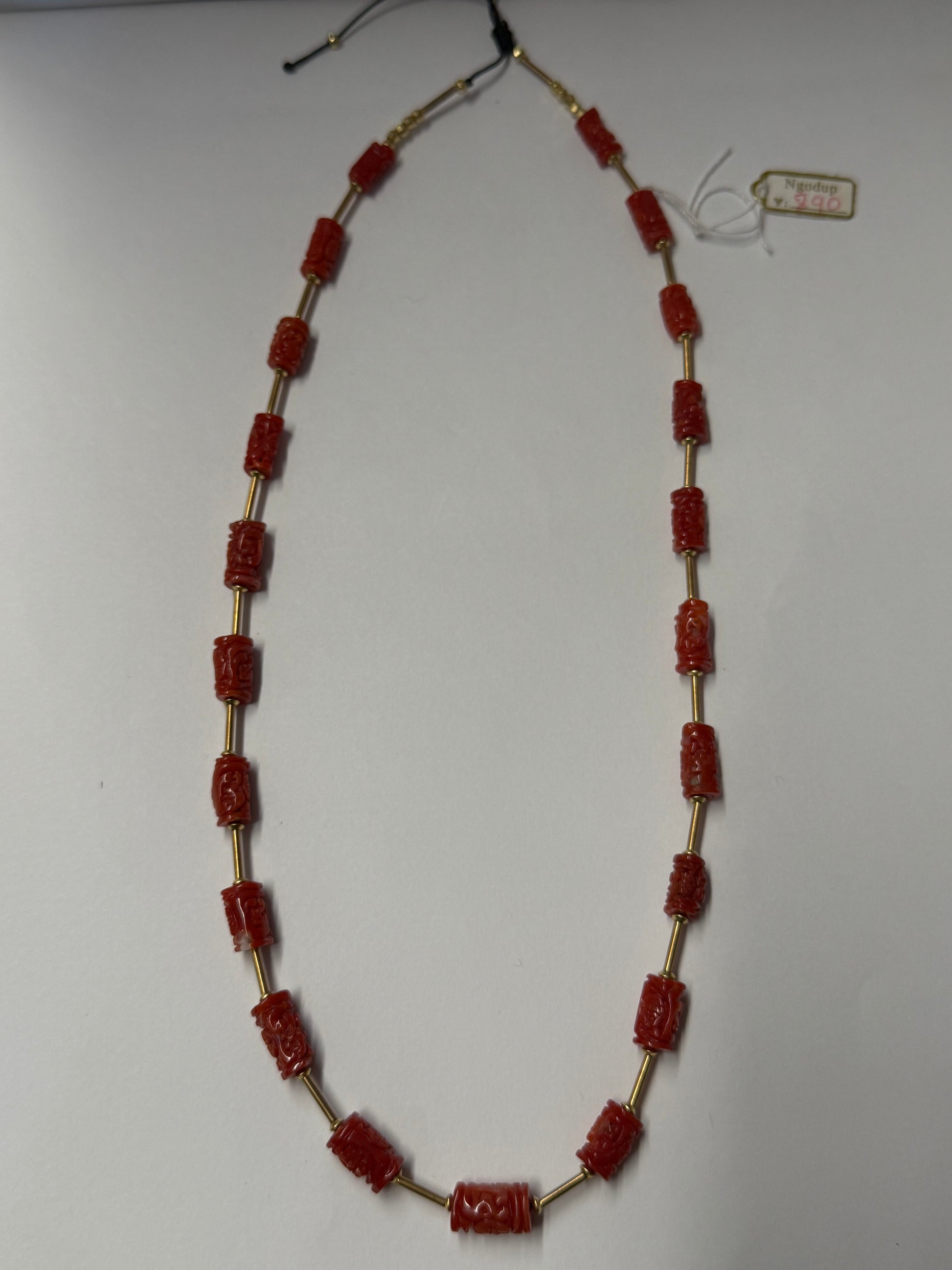 necklace,crafted coral.