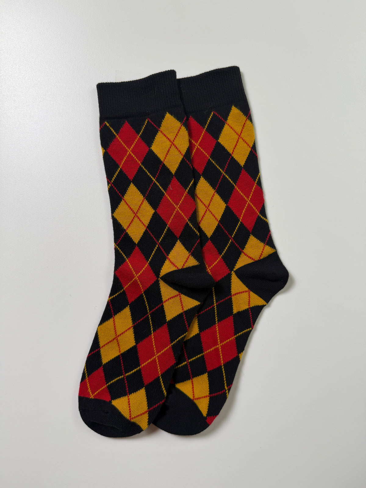Heritage Pattern Socks — Red Argyle — IMG_8846