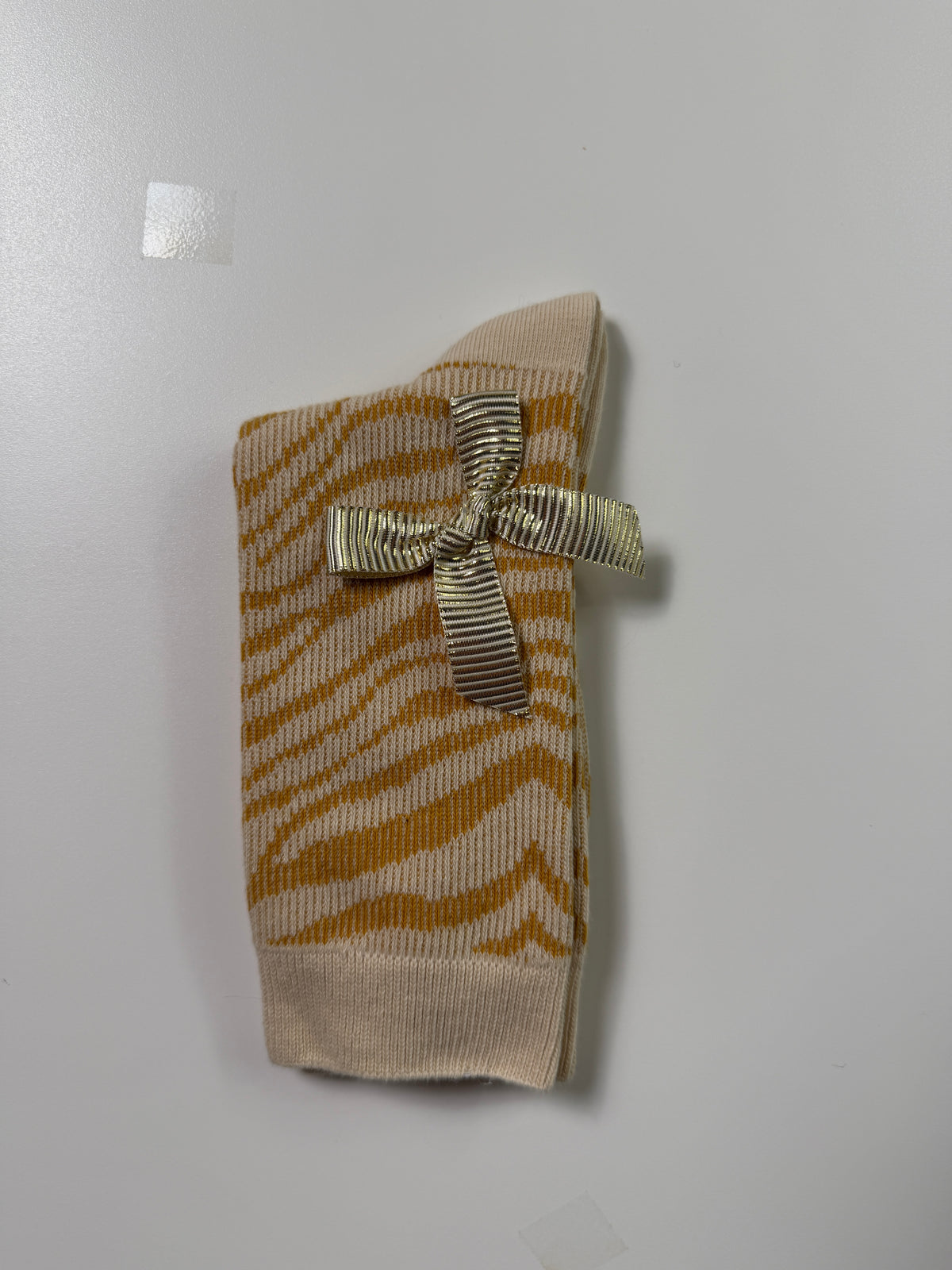 Boutique Pattern Socks — Cream Zebra — IMG_8865