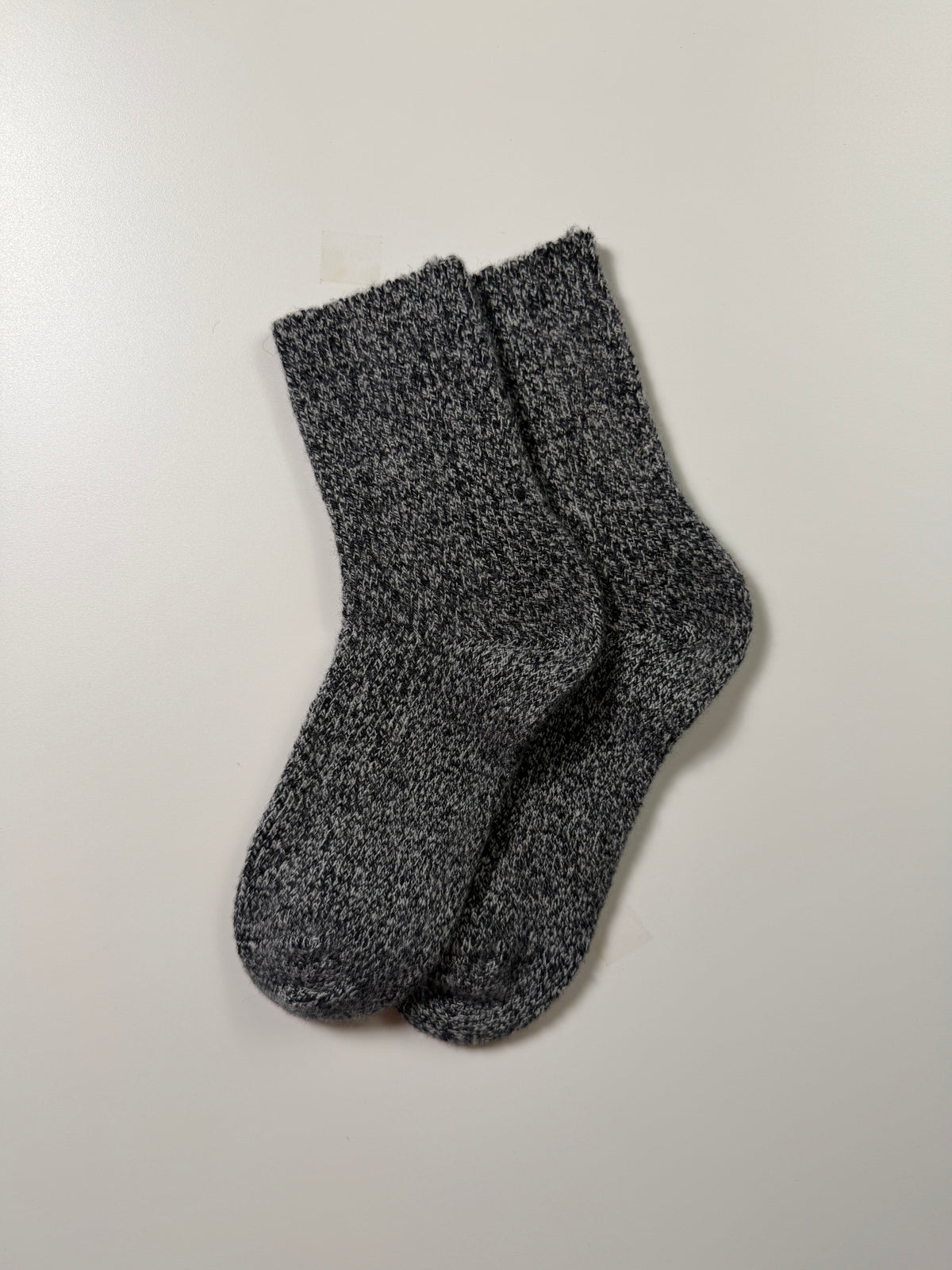 Munsel Heather Knit Crew Socks in Heather Charcoal