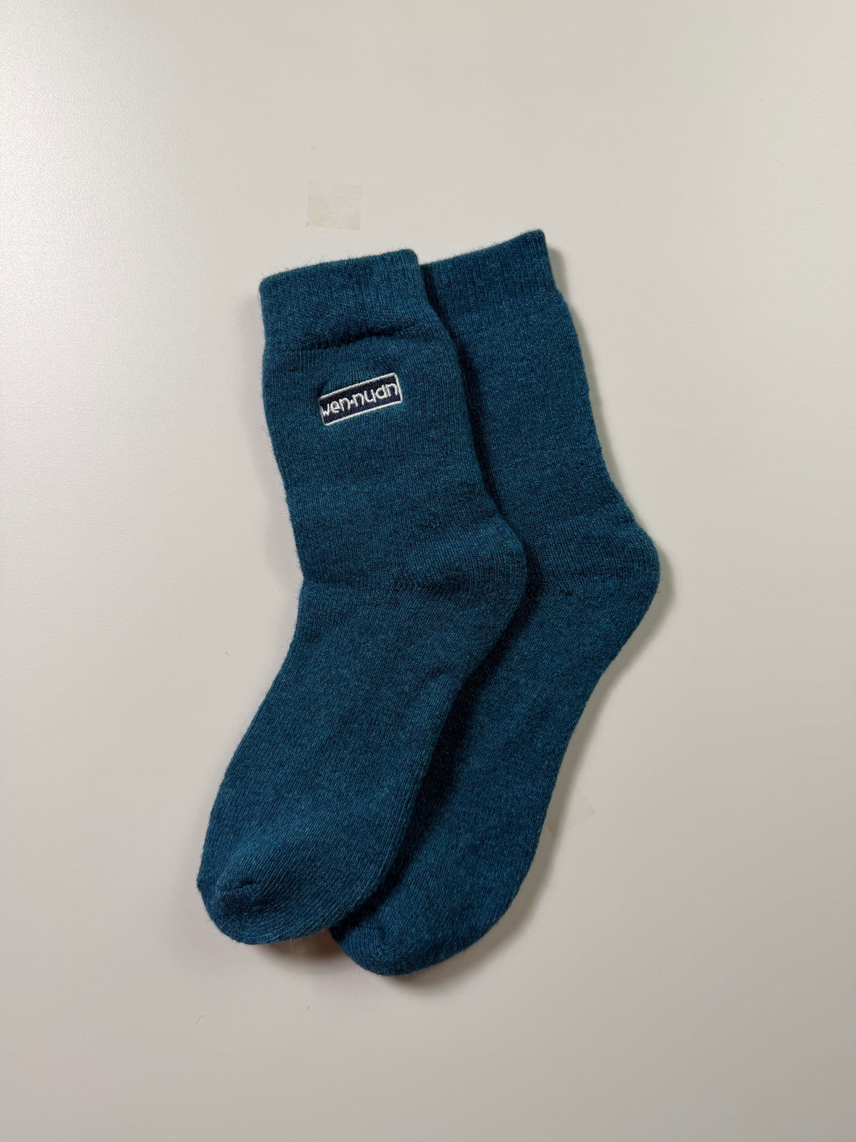 Munsel Classic Knit Crew Socks in Teal