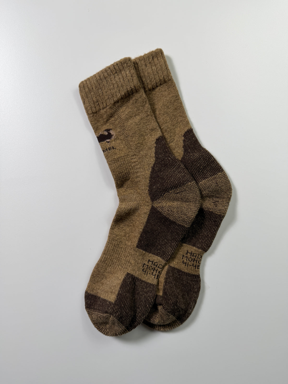 Munsel Diamond Heel Socks in Taupe