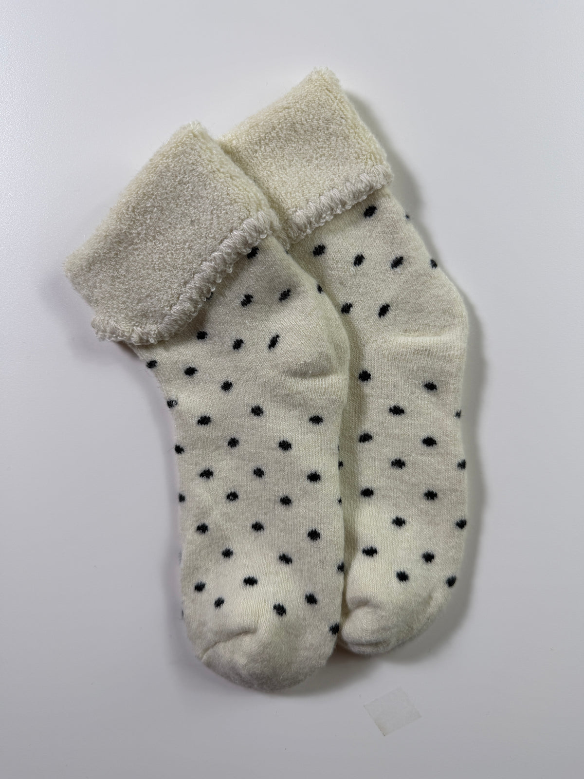 Cozy Boot Socks — Dot Cream — IMG_9095