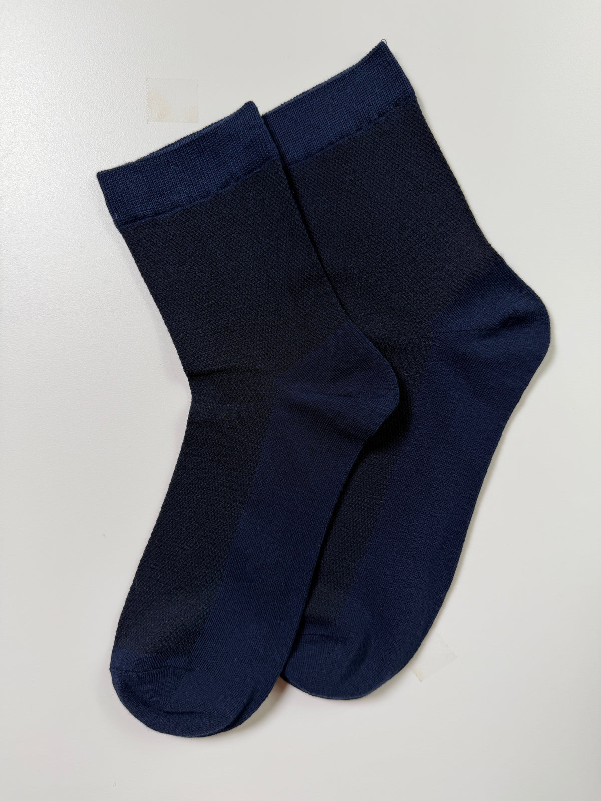Munsel Everyday Soft Crew Socks — Navy — IMG_8928