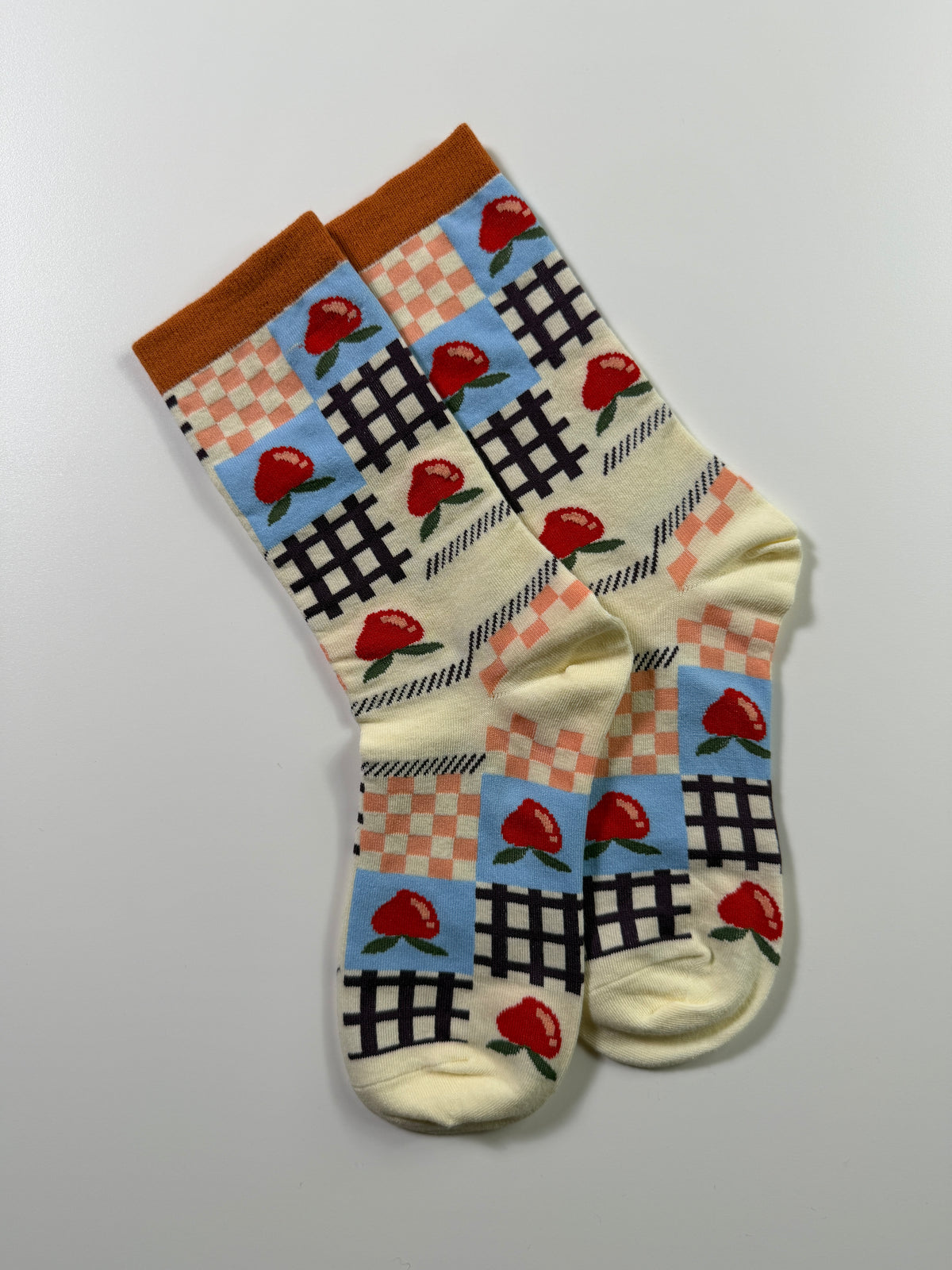 Munsel Gallery Art Socks — Cream Icons — IMG_8981