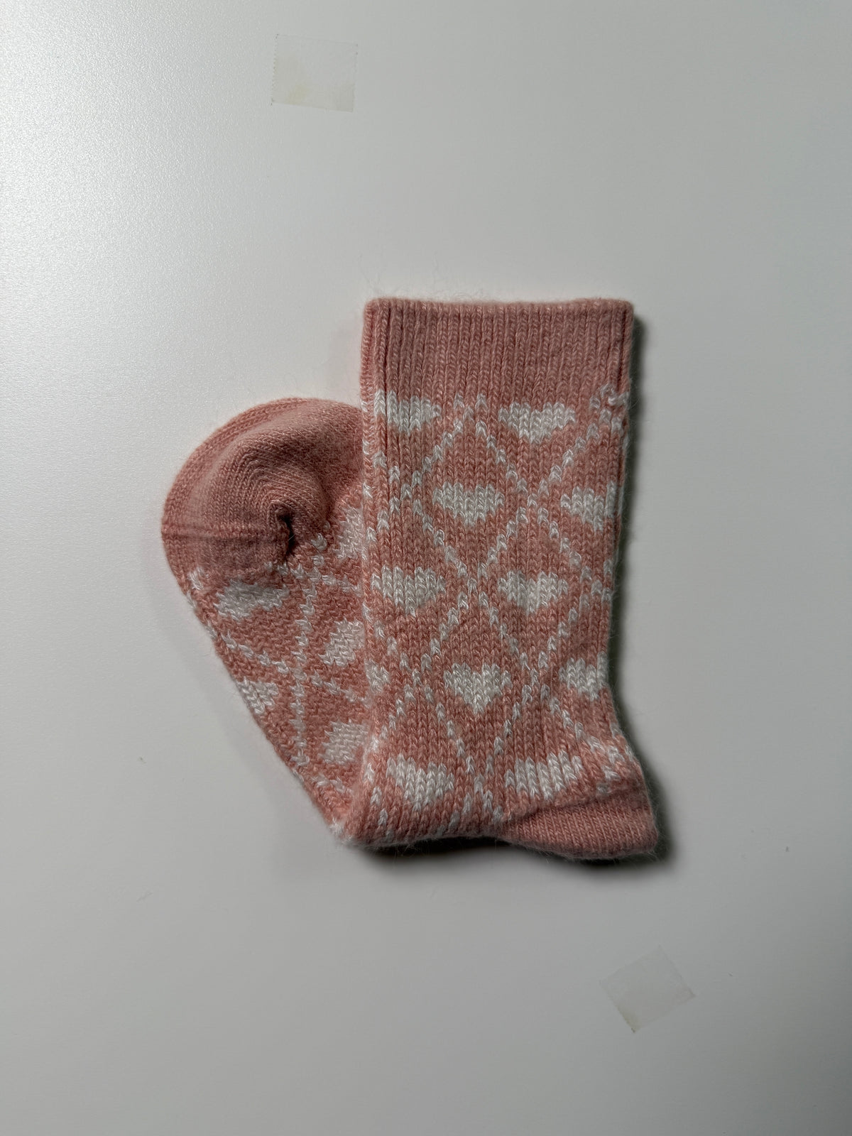 Munsel Geo Knit Socks in Blush