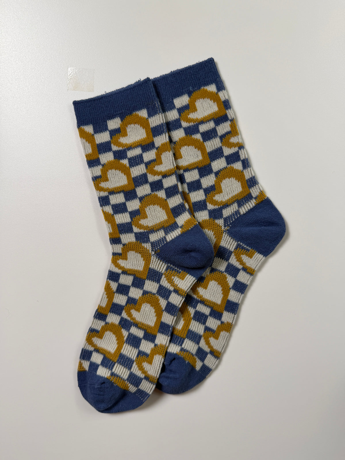 Munsel Graphic Everyday Socks — Blue Geo — IMG_8917