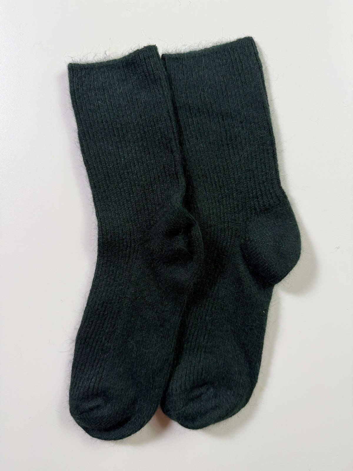 Munsel Plush Everyday Crew Socks in Forest