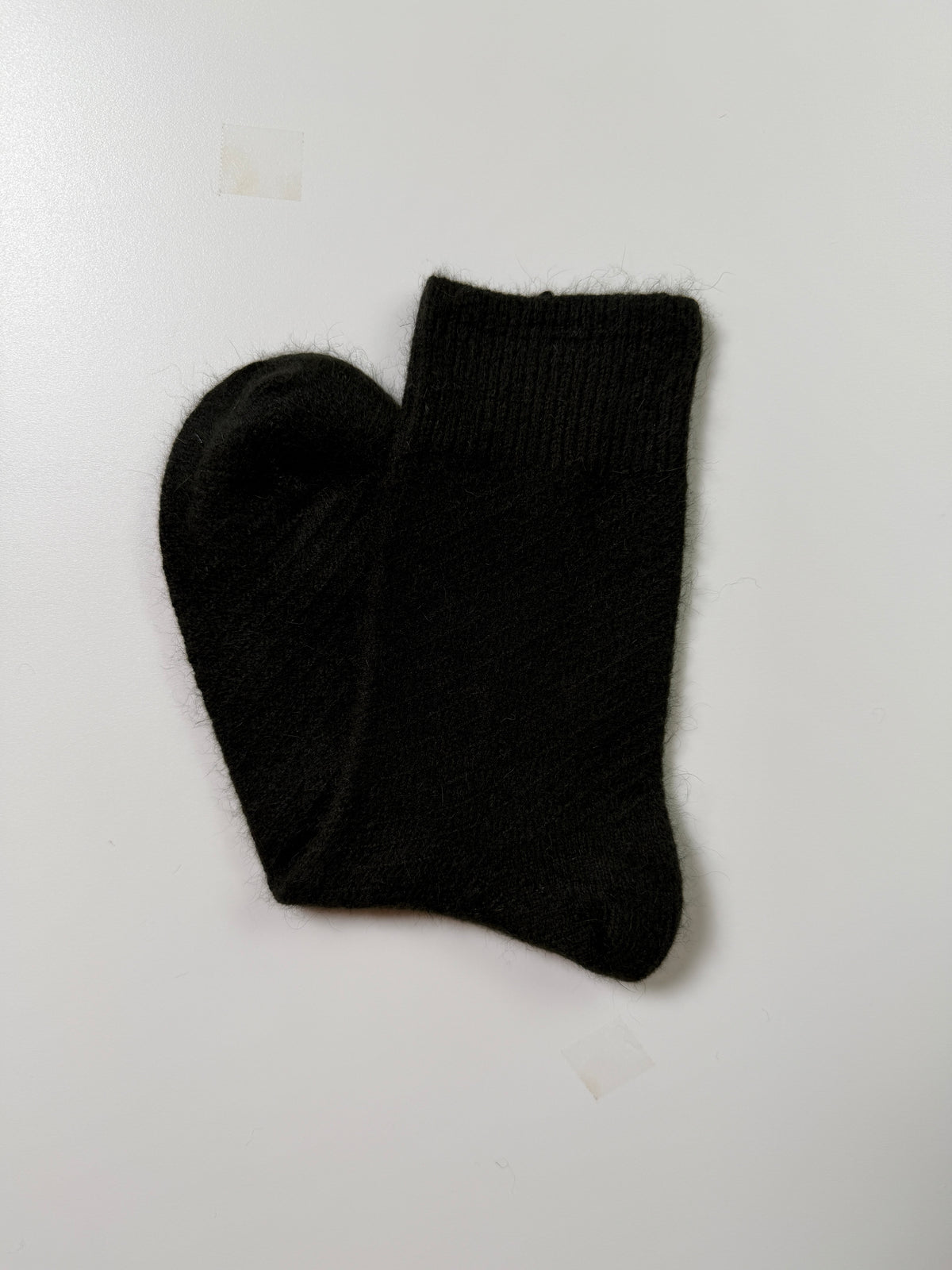 Munsel Plush Knit Crew Socks in Forest