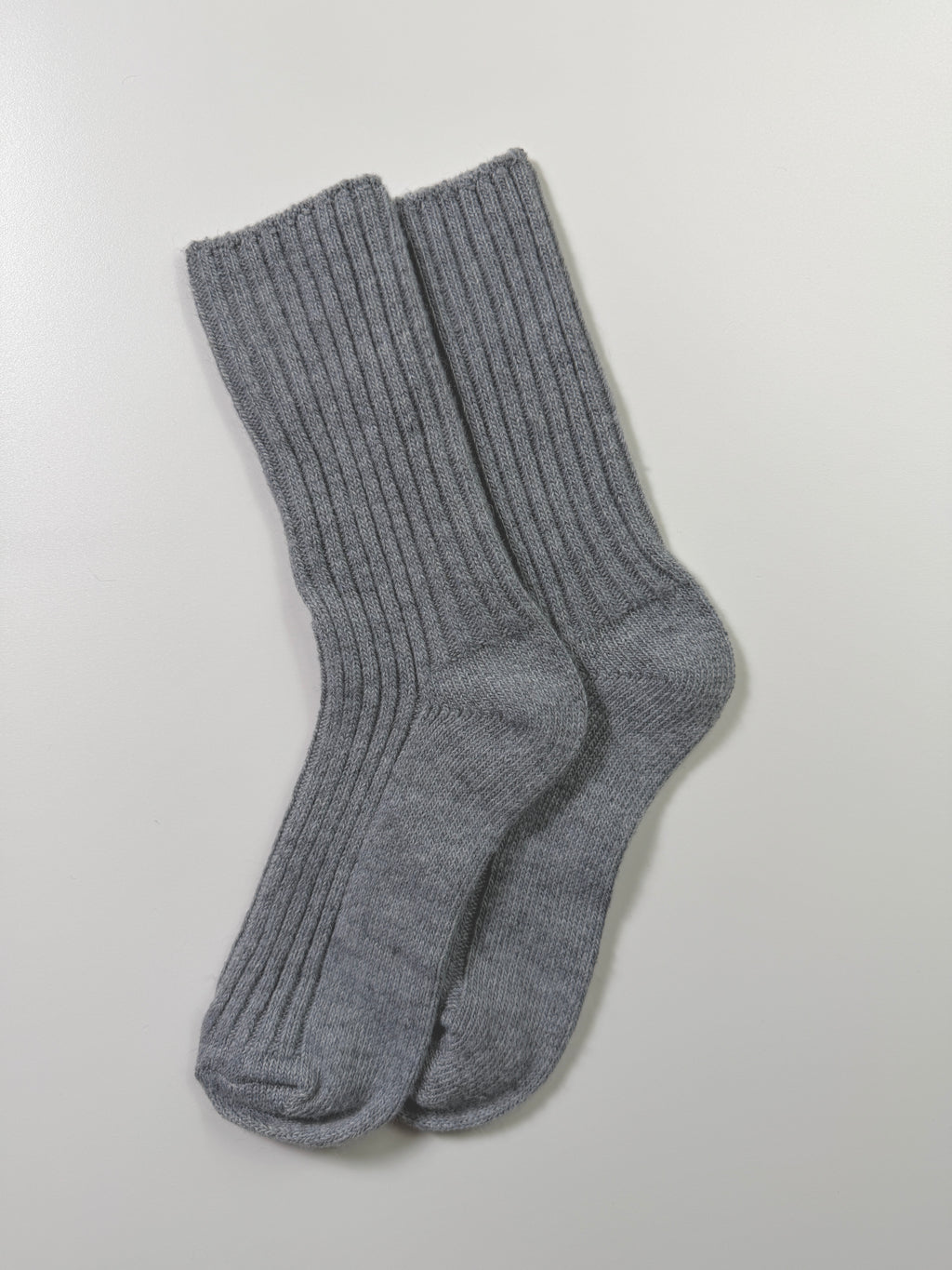 Munsel Premium Everyday Socks in Gray, pair view