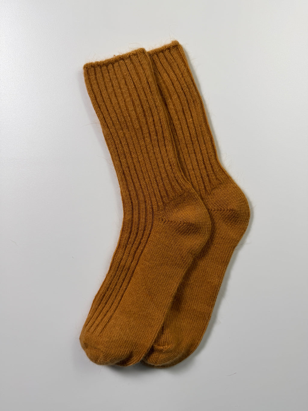 Munsel Premium Everyday Socks in Mustard, pair view