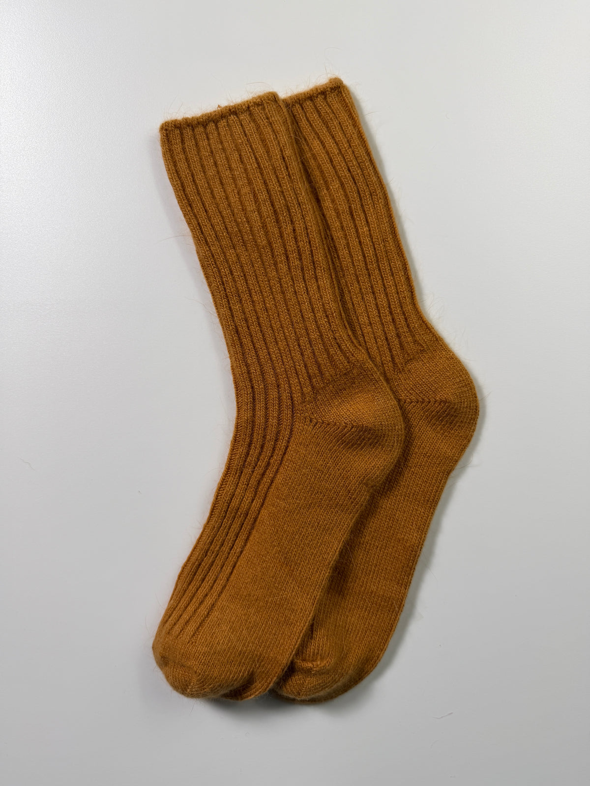 Munsel Premium Everyday Socks in Mustard, pair view