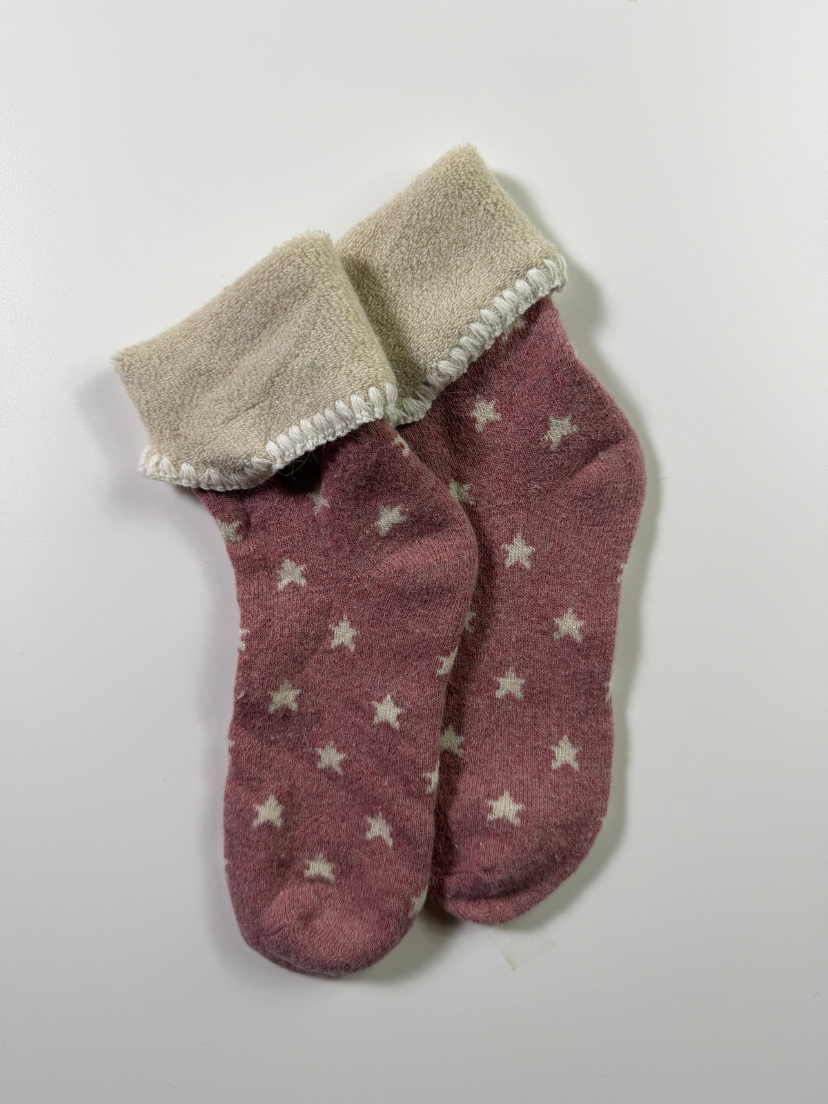 Cozy Boot Socks — Star Burgundy — IMG_9047
